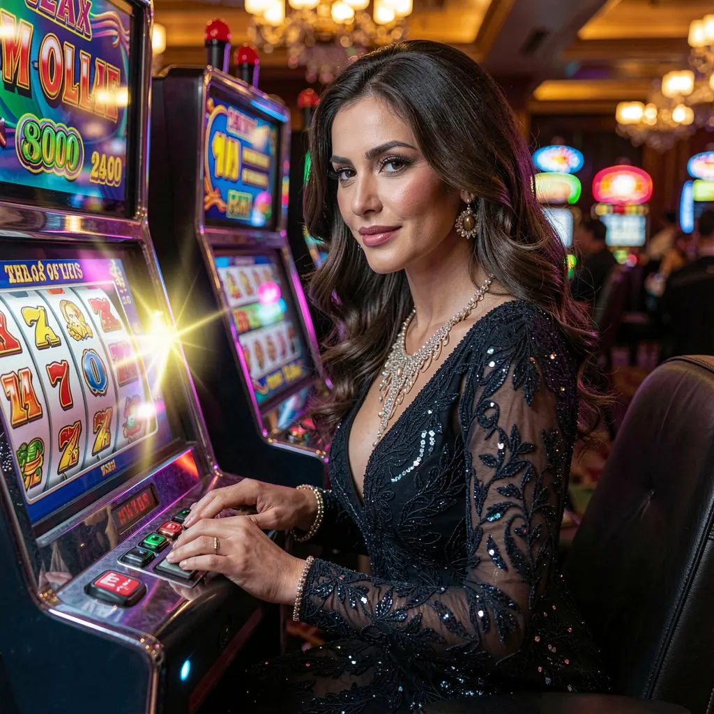 CASINO7 – Discover premium slot entertainment for Mexican players Confident woman enjoying high quality slot games at CASINO7 with vibrant casino visuals designed for players from Mexico